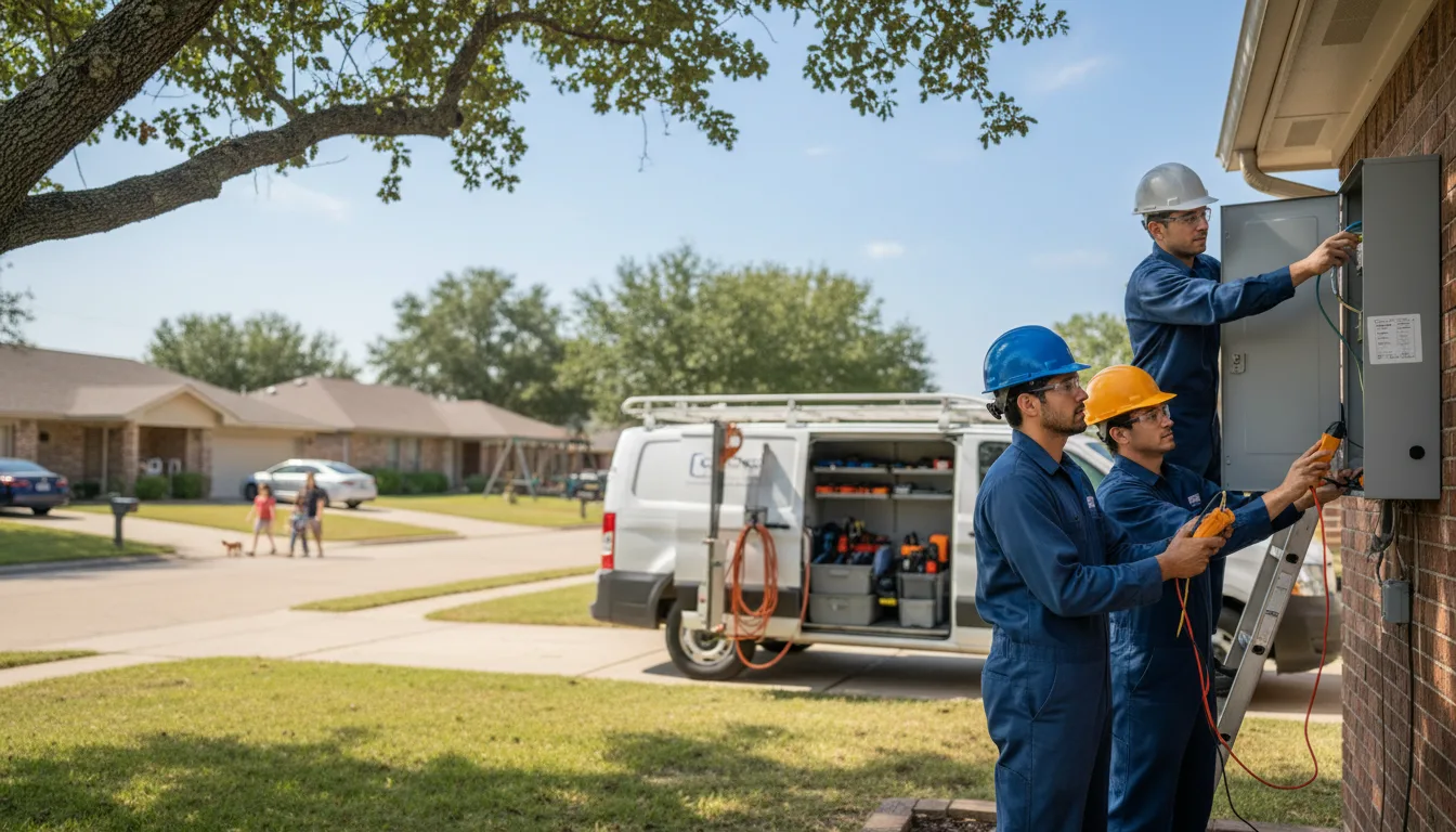 Certified electrician providing emergency electrical services in Ashwaubenon, WI